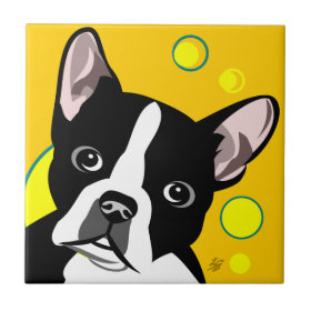 Boston Terrier Art Tiles