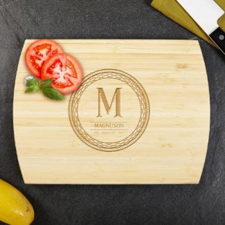 Celtic Circle Personalized Bamboo Cutting Board