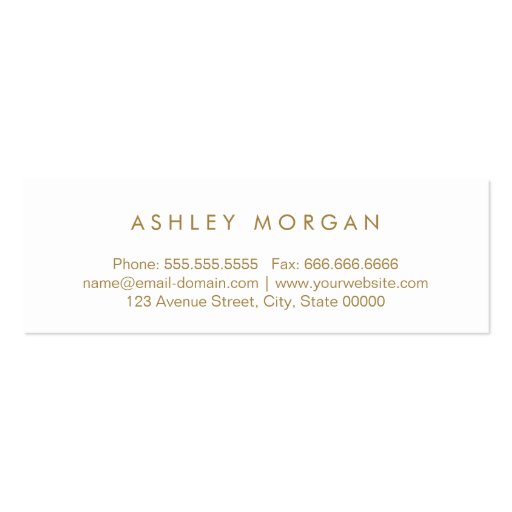 Modern Black and Gold Glitter Graduation Name Card Double-Sided Mini Business Cards (Pack Of 20) (back side)