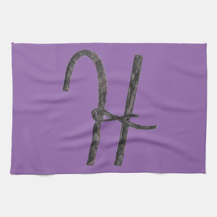 The Letter H Kitchen Towel