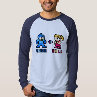 Mega Man Megaman Rock-n-Roll Tee Shirts