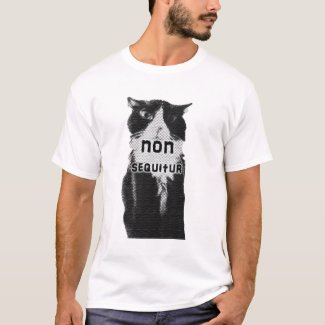 Trippy tshirts: Non sequitur cat tshirt