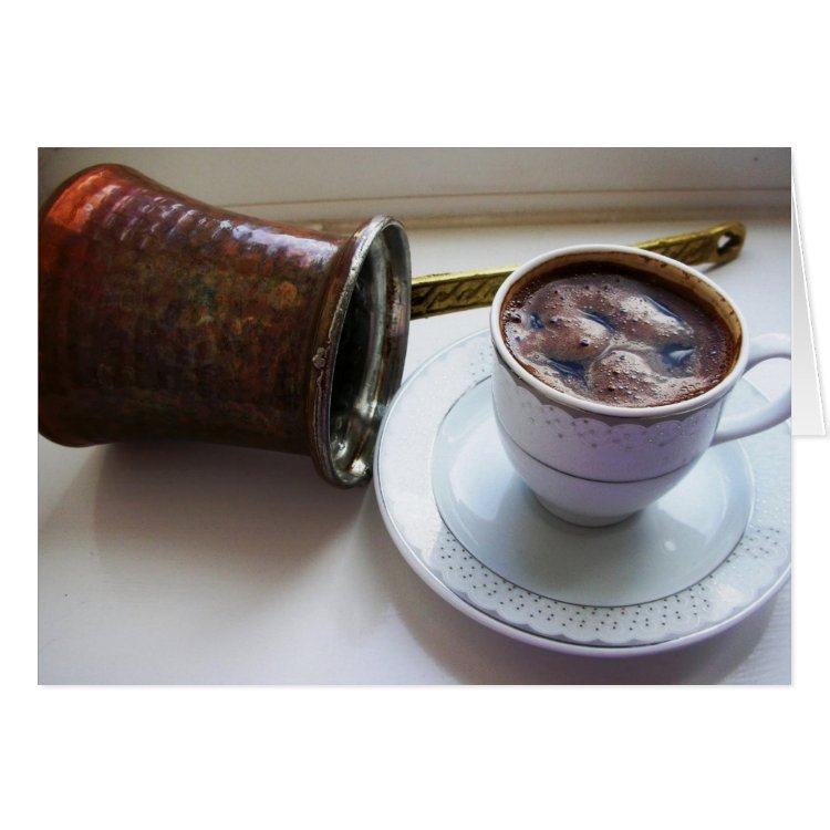Notecard de café turc