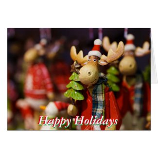 Moose Ornament Greeting Card