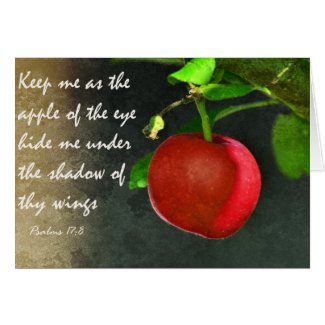 The apple of thine eye - Scripture Greeting Card