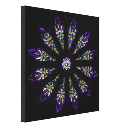 Stained Glass Mandala Canvas Print