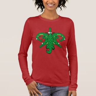 Alligator Fleur De Lis Long Sleeve T-Shirt