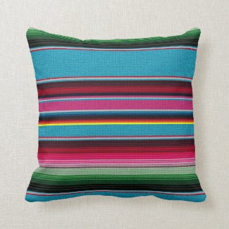 The Mexican Blanket Throw Pillow