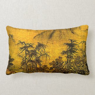 Ancient Landscape Lumbar Pillow