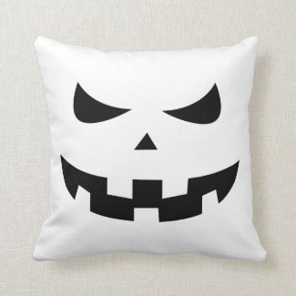 Pumpkin head throw pillow