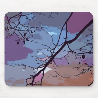 Sunset Abstract Mouse Pad