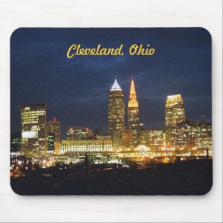 Cleveland, Ohio Night Lights Mousepad