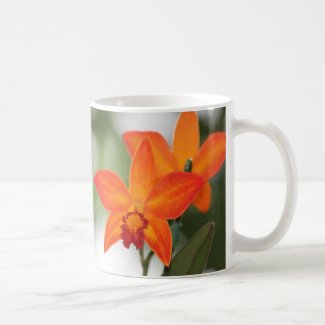 Tropical Orange Orchid Mug