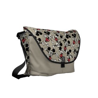 Main Mickey Shorts | Tan Icon Pattern Courier Bag