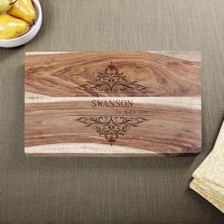 Family Home Exotic Hardwood Custom Cutting Board