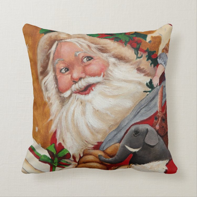 Jolly Santa Pillow