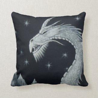 Dragon at Night Cushion Throw Pillow