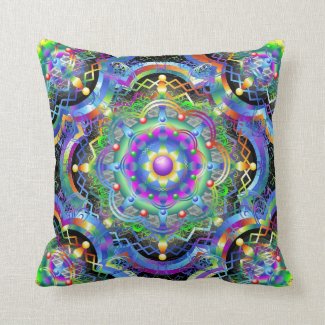 Mandala Universe Colors Pillow