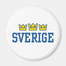 Sverige Refrigerator Magnet