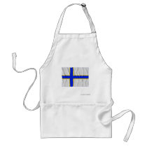 Sverigefinska waving flag apron