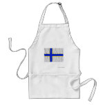 Sverigefinska waving flag apron