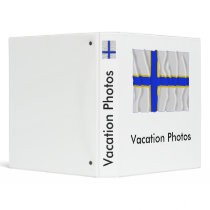 Sverigefinska waving flag binder