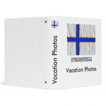 Sverigefinska waving flag with name binder