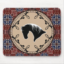 SW Horse Silhouette Filligree Mousepad by RanchLady SW Horse Silhouette Filligree Mousepad
