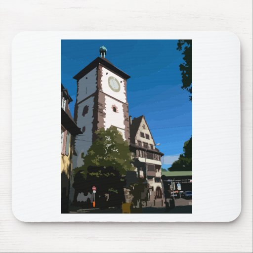 Swabian gate Freiburg Mouse Pads
