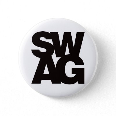 Swag - Black Pinback Button