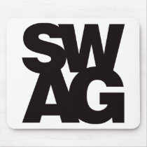 Swag - Black Mouse Pads