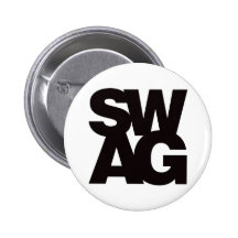 Swag - Black Pinback Button