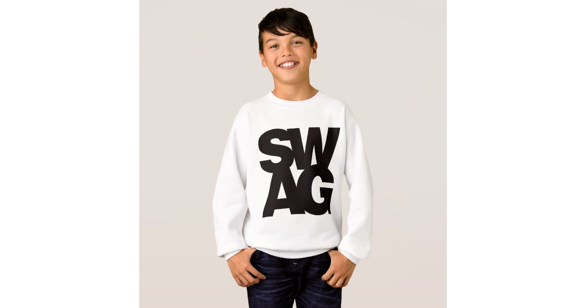 Swag Black Sweatshirt Zazzle