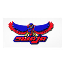 swajaeaglelogo personalized photo card