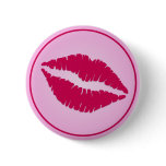 SWAK Lips Pinback Button