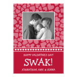 SWAK! Valetine's Day Photo Card (Dark Red) Invites