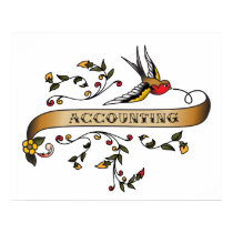 Swallow and Scroll with Accounting posters by busybees Swallow and Scroll with Accounting posters