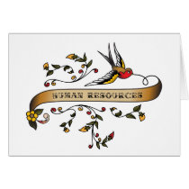 Swallow and Scroll with Human Resources cards
