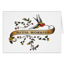 Swallow and Scroll with Metal Working cards by busybees Swallow and Scroll with Metal Working cards