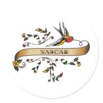 Swallow and Scroll with NASCAR stickers by busybees Swallow and Scroll with NASCAR stickers