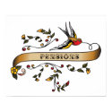 Swallow and Scroll with Pensions posters by busybees Swallow and Scroll with Pensions posters