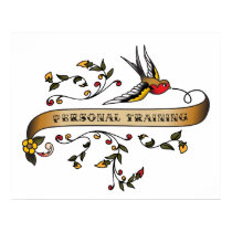 Swallow and Scroll with Personal Training posters