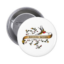 Swallow and Scroll with Social Work Pins
