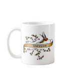 Swallow and Scroll with Tattoos mugs