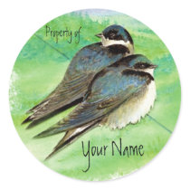 Swallow, Bird, Nature, Wildlife Watercolor Sticker