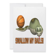 Swallow My Balls Personalized Invitation