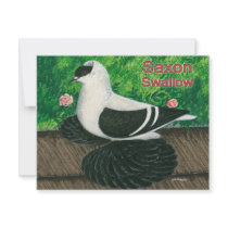 Swallow Pigeon:  Saxon invitations
