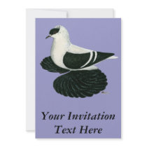 Swallow:  Saxon Black White Bar Personalized Invitation