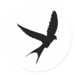 Swallow Silhouette stickers