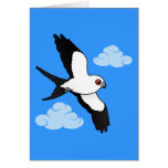 Swallow-tailed Kite in flight Greeting Card